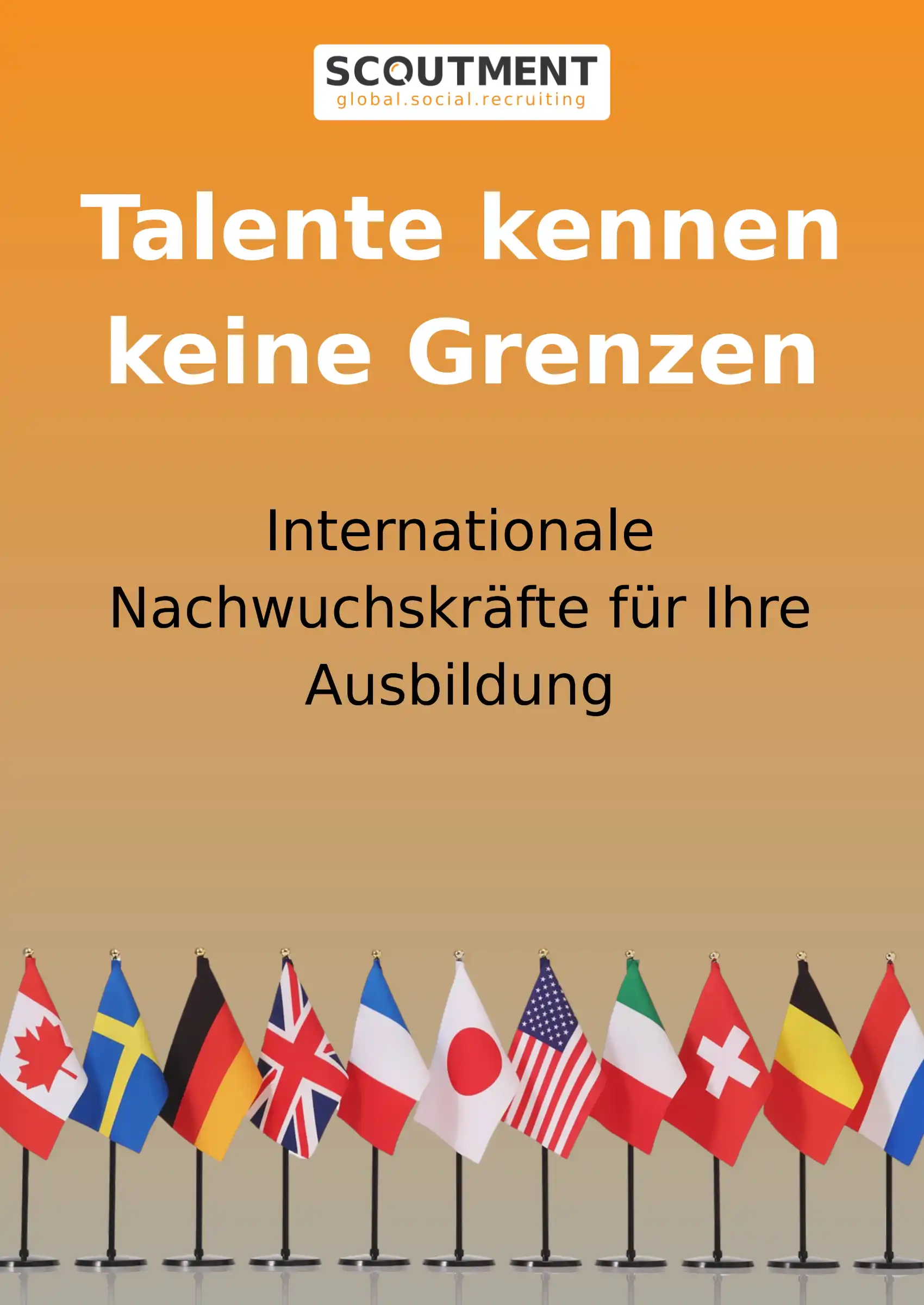 Flyer : Internationale Nachwuchskräfte für die Ausbildung finden