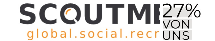 Logo von SCOUTMENT mit den 27%  von uns